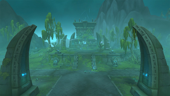 Вид на острове Coiled Isle в WoW